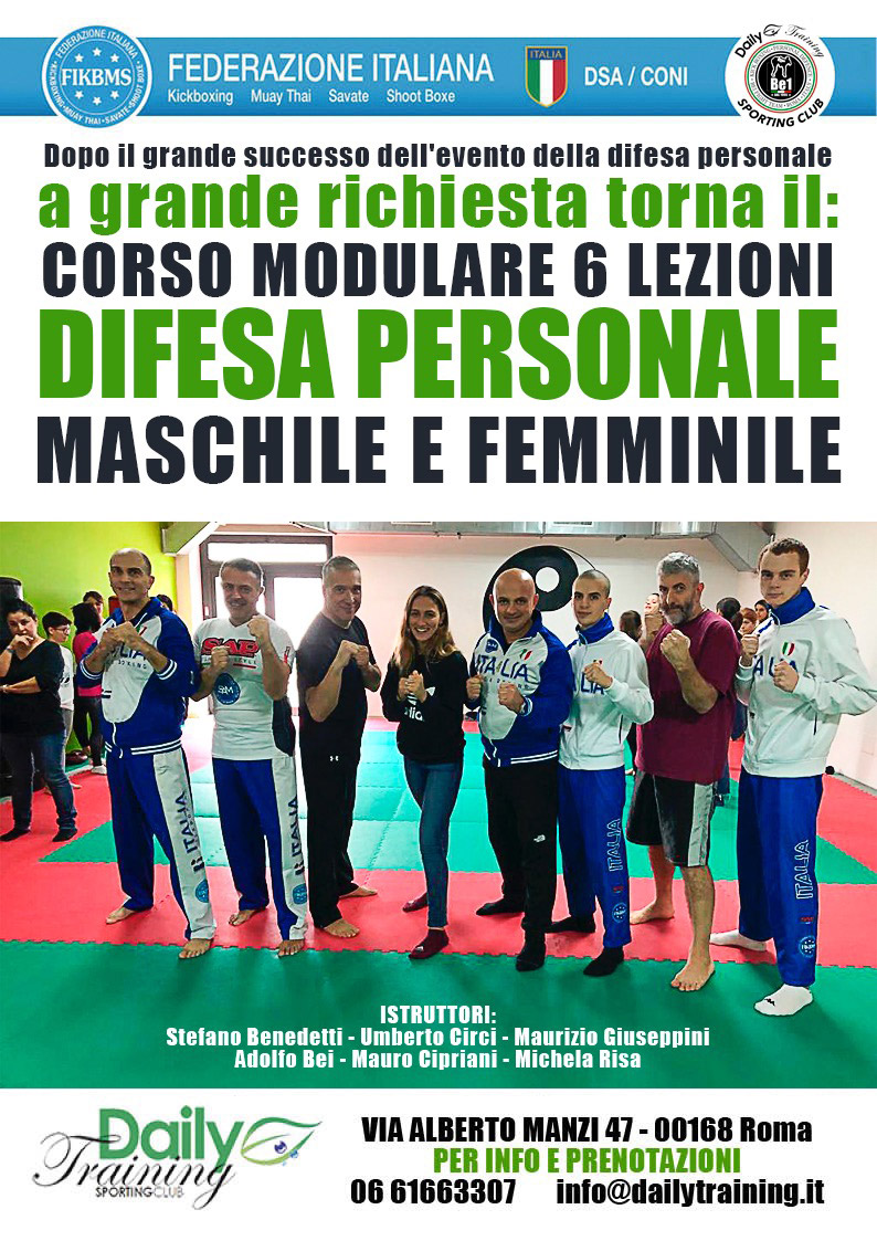 Corso di Difesa Personale a Roma